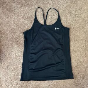 Nike Women's Medium Dri Fit Black Racerback Tank Top
